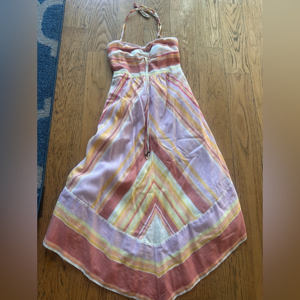 Anthropologie Multicolor Striped Maxi Dress